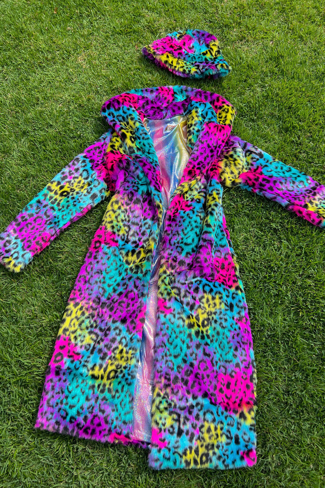 Rainbow Leopard Long Coat