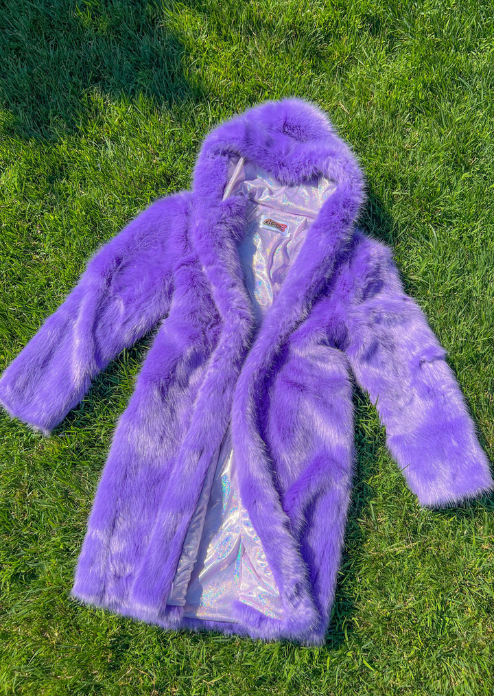 Amethyst Fur Coat - Medium