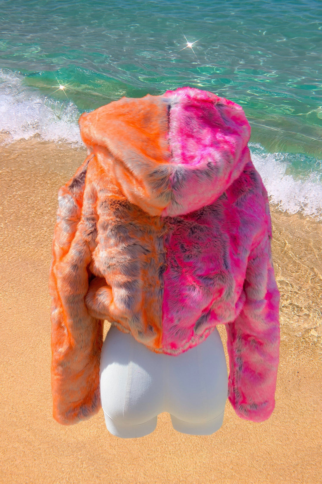 South Beach Coat - Pink/Orange