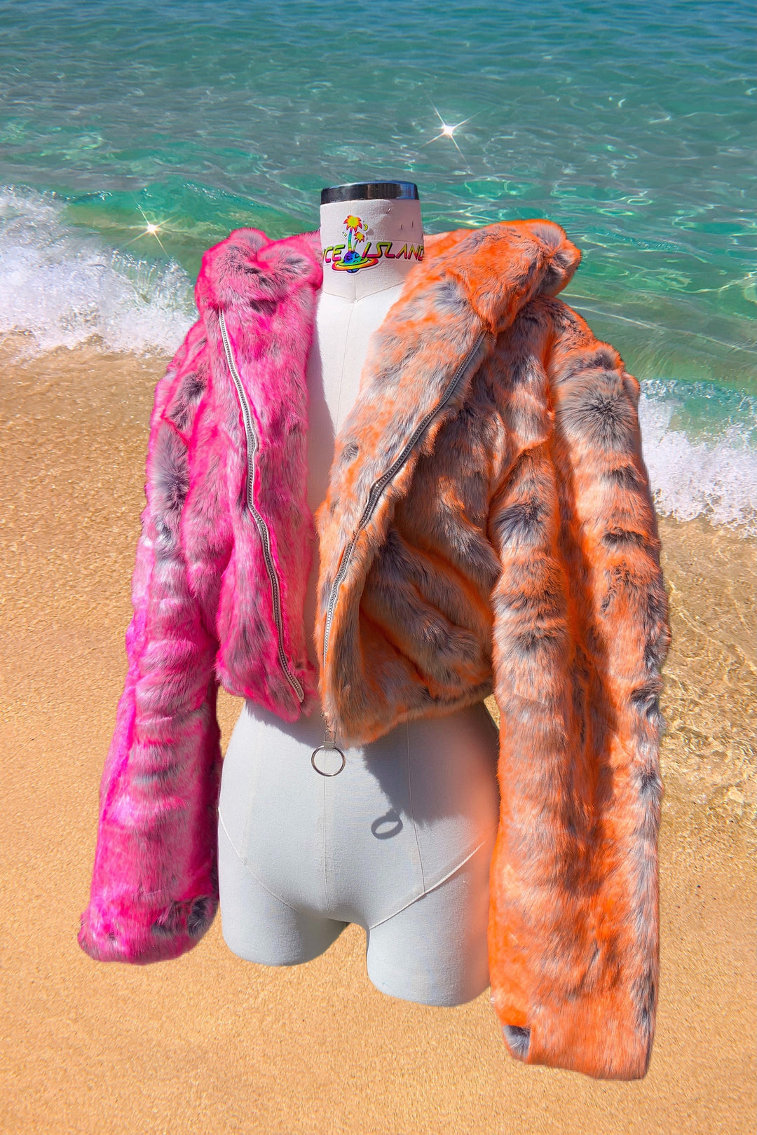 South Beach Coat - Pink/Orange